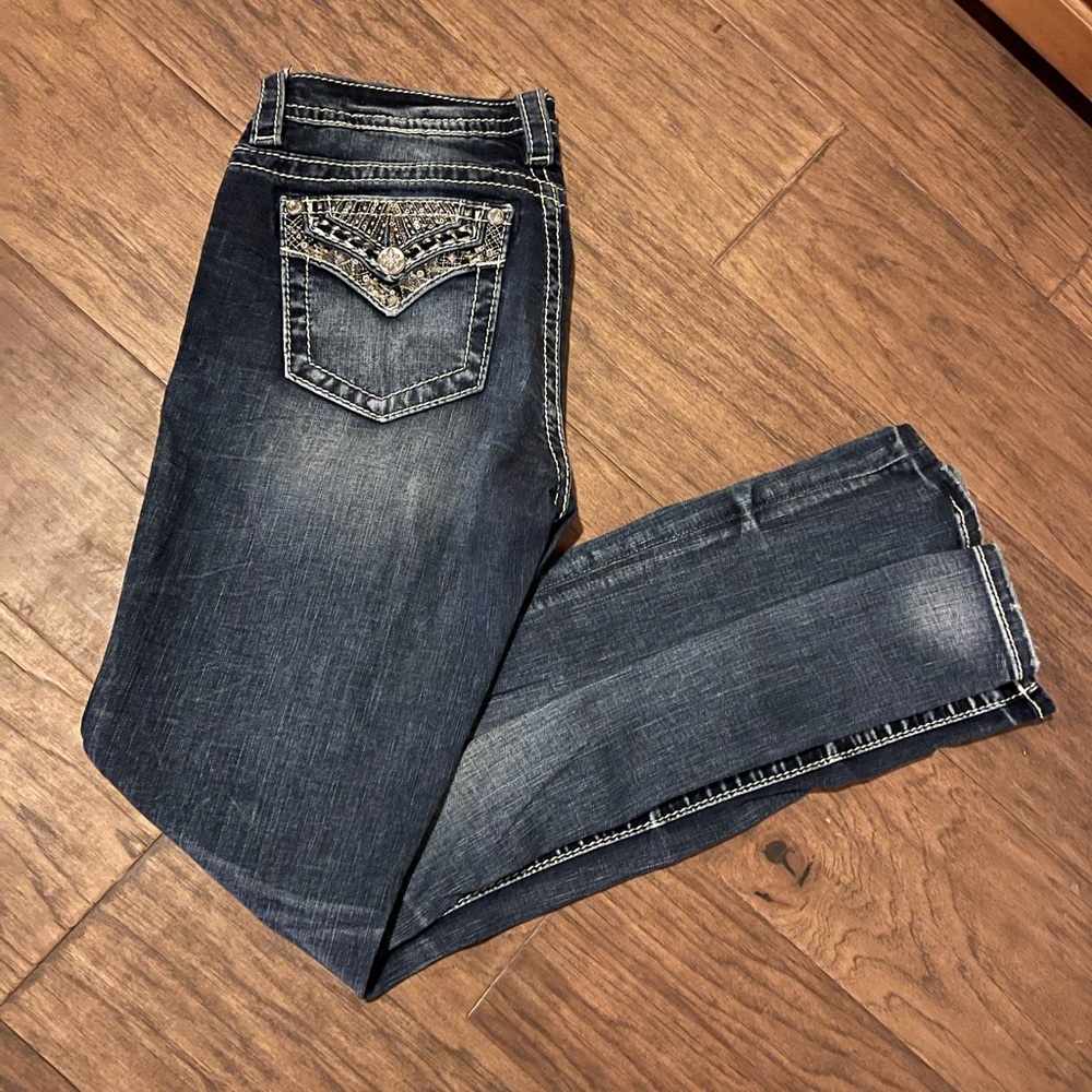 Miss Me boot cut jeans size 28 inseam 34